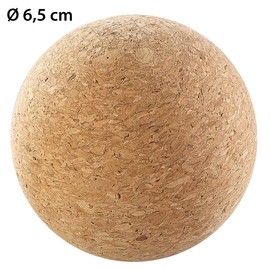 newgen medicals Fascia massage balls: massage ball and fascia trainer for self-massage, made of cork, diameter 6.5 cm (fascia balls, fascia ball, foot massager)