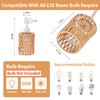 AIBISOD 4-Pack H Track Lighting Heads, Rattan Track Light Heads