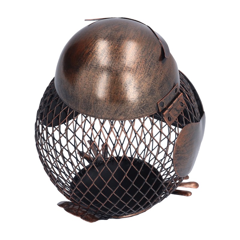 Art Wrought Iron Owl Storage Tank Metal Money Box Handicrafts