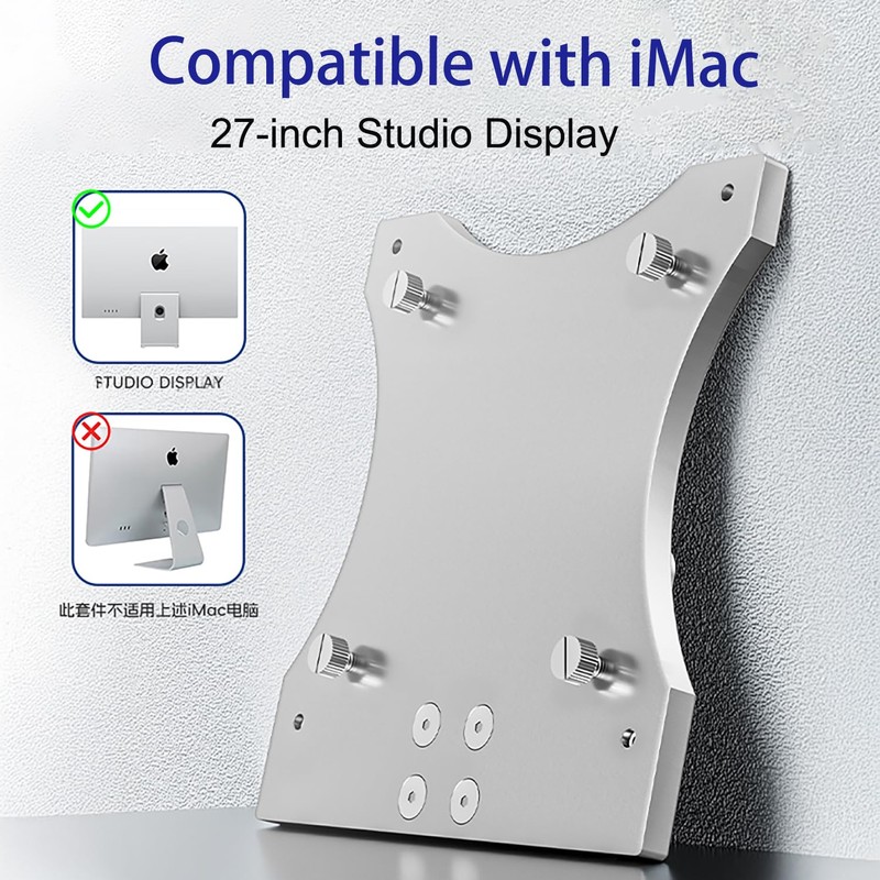 VESA Mount Adapter for Apple Studio Display 27-inch, Aluminum Alloy