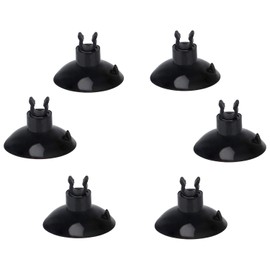 Pawfly 20 Piece Black Aquarium Suction Cup Clips 3/16" Airline Tubing Holders Hose Clamps for Fish Tank