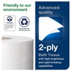 Tork Jumbo Toilet Paper Roll White T22, Universal, 2-ply, 12
