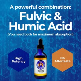 Dirobi Mimi's Miracle Minerals Fulvic Acid Humic Acid - Mineral Blend Drops Supplement, Liquid Trace Minerals 70 Ionic Minerals - Organic Plant Derived (2 oz 60 Day Supply)