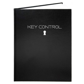 BookFactory Key Control Logbook/Journal/Keys Log Book - Black, 120 Pages, 8.5" x 11", Hardbound (LOG-120-7CS-A-LKT2(KeyControl))