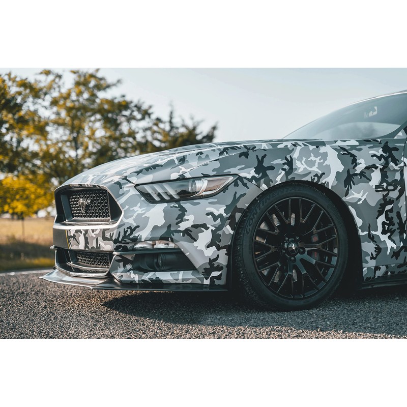 VViViD Vinyl Snow Camouflage Pattern Wrap Air-Release Adhesive Film Sheets