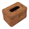 Rectangular Rattan Tissue Box Cover Rattan Woven Tissue Box Holder