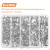 #4 x 3/8" 1/2" 5/8" 3/4" 1" Wood Screws Set,