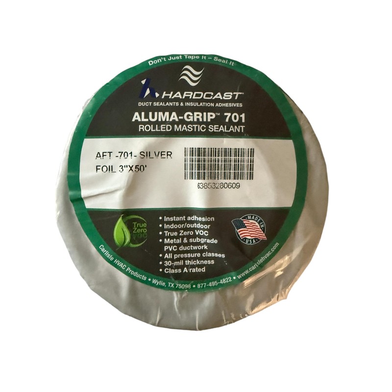 Hardcast by Carlisle 304079 Aluma-Grip 701 Mastic Duct Sealant 3"