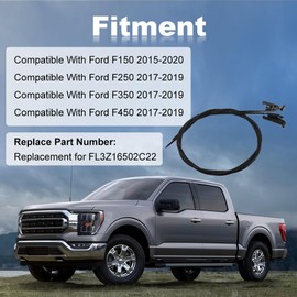 JDMON Sunroof Glass Cable Compatible with Ford F150 2015 2016 2017 2018 2019 2020 Ford F250 F350 F450 2017 2018 2019 Replace FL3Z16502C22