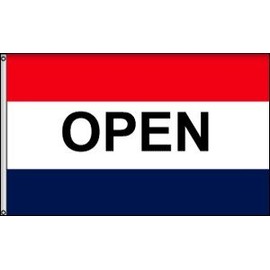 3' X 5' Open Flag - Nylon