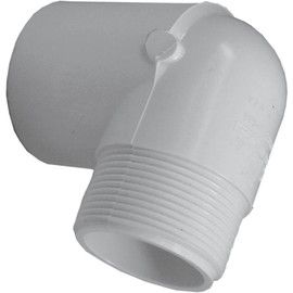 Lakesstory PVC 90 Degree Elbow Pipe Fitting - 3/4 Inch FNPT x MNPT - Sch 40 - Street Elbow