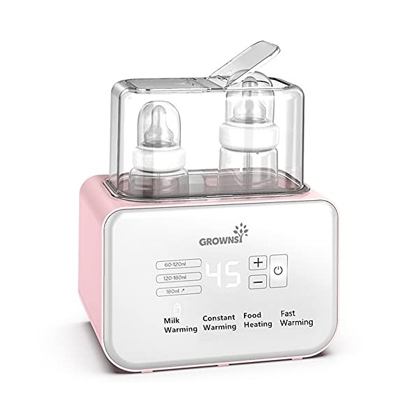 Baby Bottle Warmer, Bottle Warmer 6-in-1 Fast Baby Food Heater&Defrost BPA-Free Warmer with LCD Display Accurate Temperature Control for Breastmilk or Formula