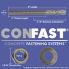 CONFAST 7/8" x 8" Wedge Anchor Zinc Plated (Box of