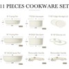 12pcs Pots and Pans Set, Nonstick Cookware Set Detachable Handle,
