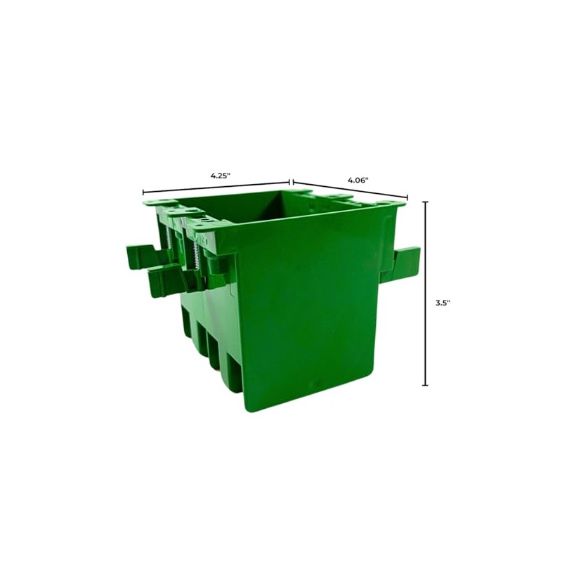 OneBoxForAll Old Work BaseBox – Expandable Double Gang PVC Electrical