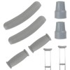 Crutch Pads and Caps Set (6 Pcs) - Comfort Padding