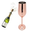 304 Stainless Steel Wine Goblet Champagne Glasses Drinking Cups 220ML