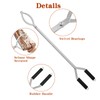 32" Stainless Steel Fire Log Tongs Firewood Grabber and Fire