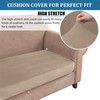 BXFUL Sofa Seat Cushion Covers, Sofa Cushion Slipcovers Stretch Velvet,