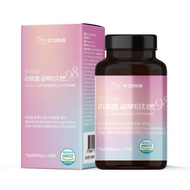 The Health Dream Liposomal Glutathione 98% 600mg High-absorbency liposome content and white tomato extract, packed with antioxidants. / 더건강드림 리포좀 글루타치온 98% 600mg 높은 흡수력 리포좀 고함량과 화이트 토마토 외 항산화 성분가득