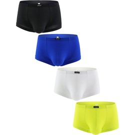 IKINGSKY - Calzoncillos tipo calzones para hombre con bolsa U-Hance para hombre, 4 Pack-c, M