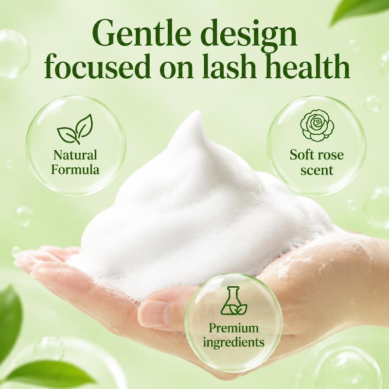 Lash Shampoo Kit for Eyelash Extension Cleaning 1V12