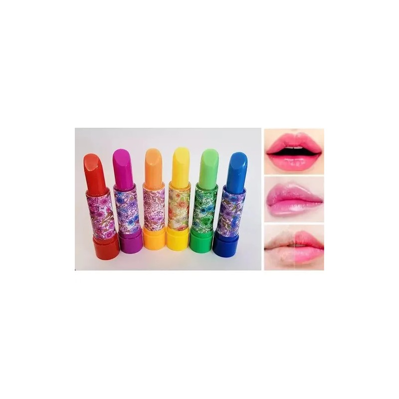 Labiales Mágicos Florales Para Labios Con Aroma 12 Piezas