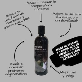 Aceite de Pescado para Gatos adicionada con Taurina, suplemento liquido de Formula especializada para Gatos abundante en Omega 3, 6 y 9. (125 ml)