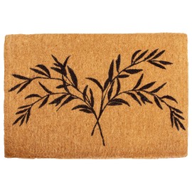 Calloway Mills AZ106352436 Bamboo Palm Coir Doormat, 24" x 36" x 1.50", Natural/Black
