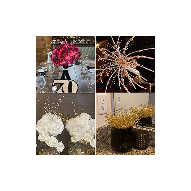 Ramo de perlas de novia, 50 piezas para decoración de