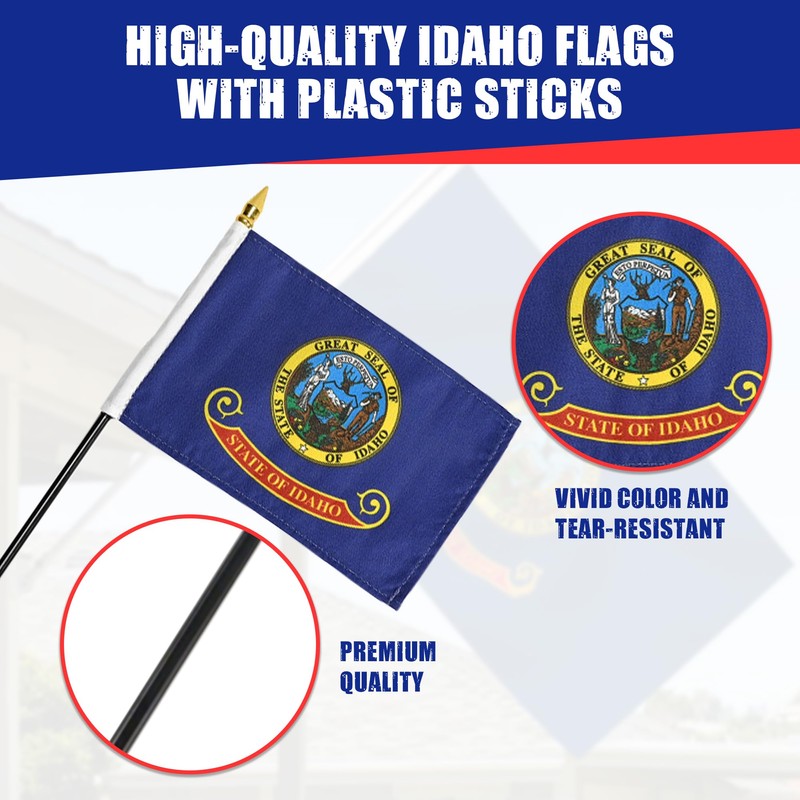 Idaho flag 4 x 6 inch