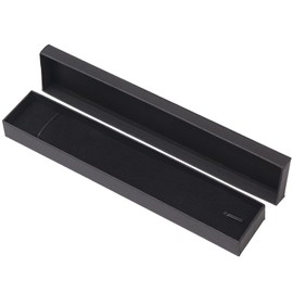 Jewellery Gift Box, 21 x 4 x 2 cm, Necklace Box, Jewellery Packaging for Bracelets, Necklaces (Black)