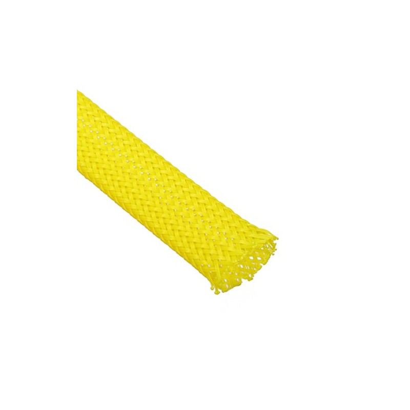 uxcell Expandable Sleeving, 3/8-inch 10ft Cable Sleeve, Yellow