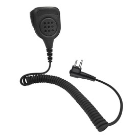 PZYPYM 2 Pin Walkie Talkie Shoulder Mic with 3.5mm Jack Two Way Radio Speaker Microphone Police Duty Handsfree Mics for Motorola rmm2050 rdm2070d rdu4100 rdu4160d(IP65 Waterproof) (Black)
