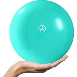 Ball 9 Inch - Small Exercise Ball for Stability, Barre, Core, Ab Workouts, Yoga, & Physical - Color: Turquoise