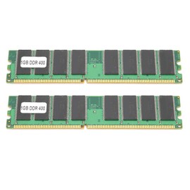 2Pcs DDR 1GB 400Mhz 184 Pin PC-3200 2.6V Desktop Computer Memory Module Bar,for