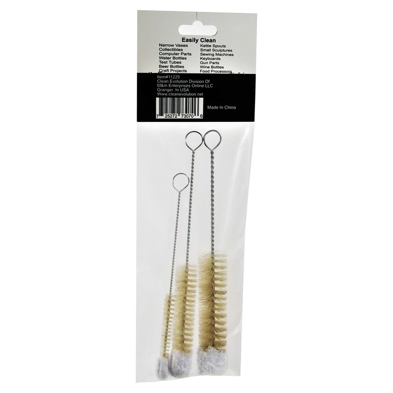 Bendable Bottle Brush Set - Soft Bristle Crevice & Small