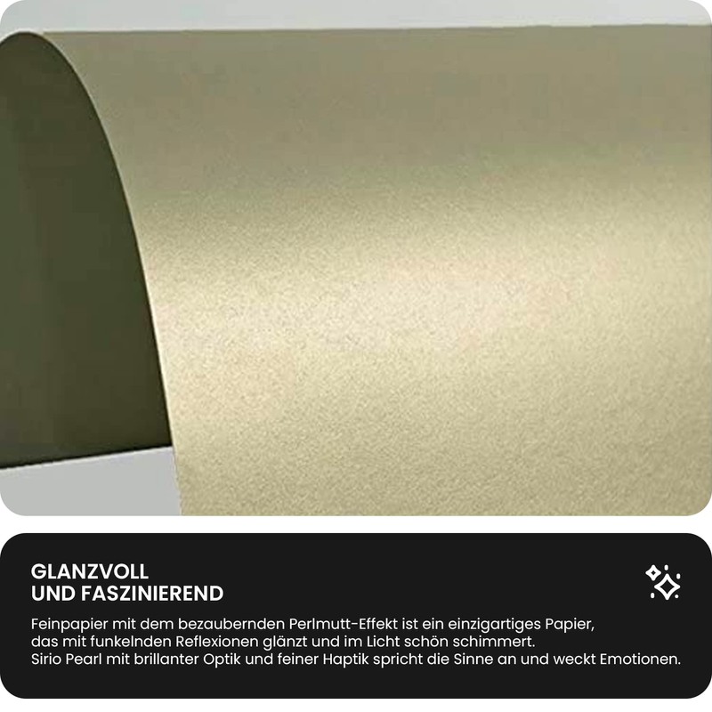 Netuno Sirio Pearl Gold Fine Paper Light Gold DIN A5