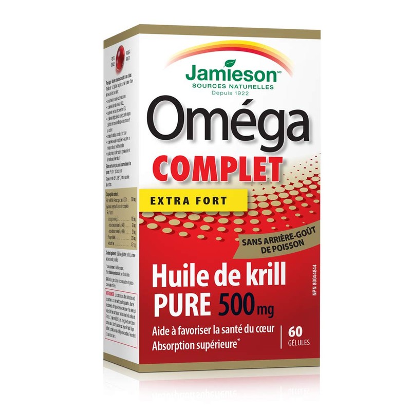 Jamieson Omega Complete Super Krill 500mg 60's 60 Softgels