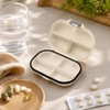 AMONENZ Pack of 2 Small Pill Box Cream White 7