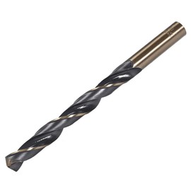 sourcing map Straight Shank Twist Drill Bits 11mm Gold Titanium & Black Nitride Coated High Speed Steel (HSS) 4341 with 11mm Shank for Stainless Steel Alloy Metal Plastic Wood