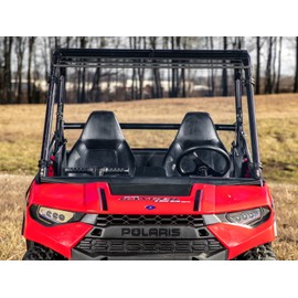 SuperATV Full Windshield for 2018+ Polaris Ranger 150 Youth | 1/4" Thick Polycarbonate - 250X Stronger than Glass | USA Made | Includes Pre-installed Bulb Seal
