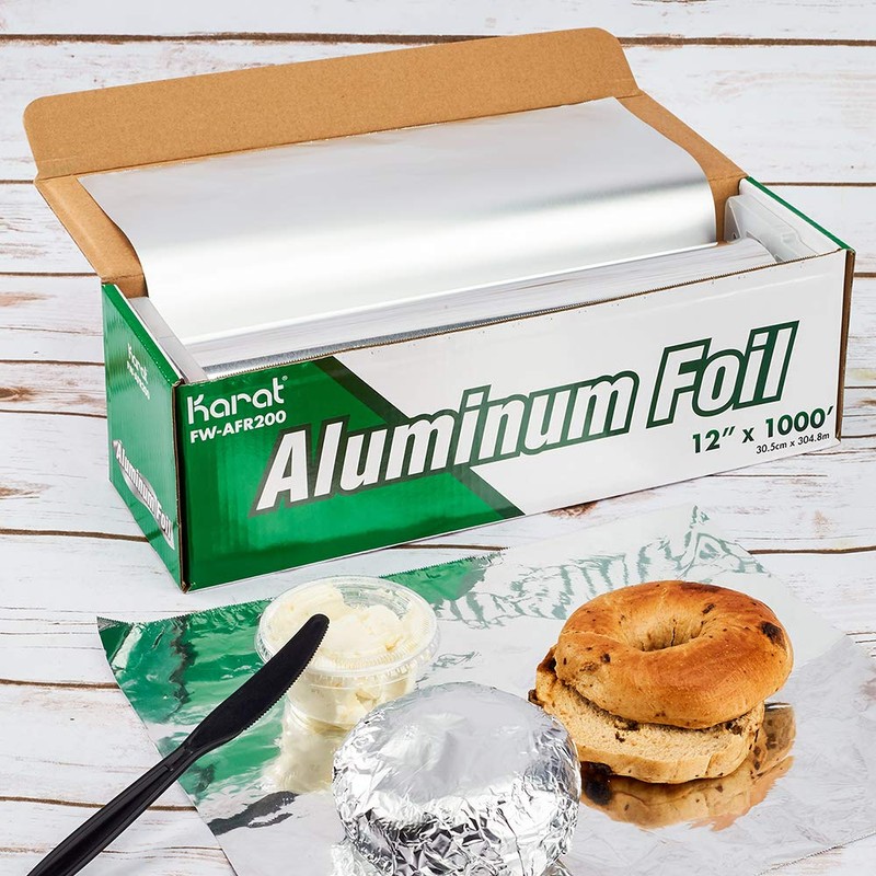 Karat FW-AFR200 12"x 1000' Standard Aluminum Foil Roll, for Kitchen