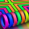 Whaline 6 Colors Neon Gaffer Cloth Tape, Fluorescent UV Blacklight