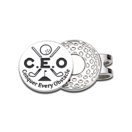 Aiseavril Cadeau Boss Gifts for Men Women Golf Ball Markers Thank You Gifts for Boss Male Female Gifts for Boss Leader Supervisor CEO