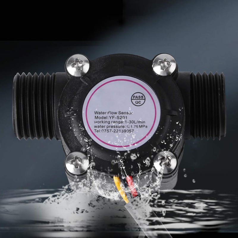 Flow Sensor DN15 G1/2, Water Flow Sensor Hall Effect Flow