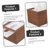 WOONEKY Rectangular Tissue Box Holder for Desktop Simple Design for