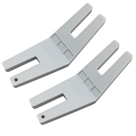 YAFIYGI 2Pcs Hump Jumper Sewing Tool Bulky Seam Jumper Seam Foot Button Spacer Flush Plate Presser Foot for Chunky Denim Easy Sew Gadgets Tools Standard Guide Suitable for Most Sewing Machines
