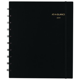 AT-A-GLANCE Weekly/Monthly Appointment Book/Planner, January 2019 - December 2019, 8-3/4" x 11", Move-A-Page, Black (70950E05)
