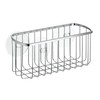 InterDesign Suction, Rectangle Basket, Polished Stainless Steel